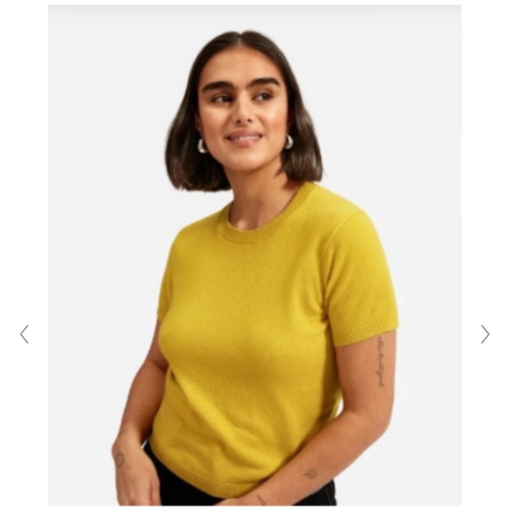Everlane Turmeric Yellow Cashmere Sweater